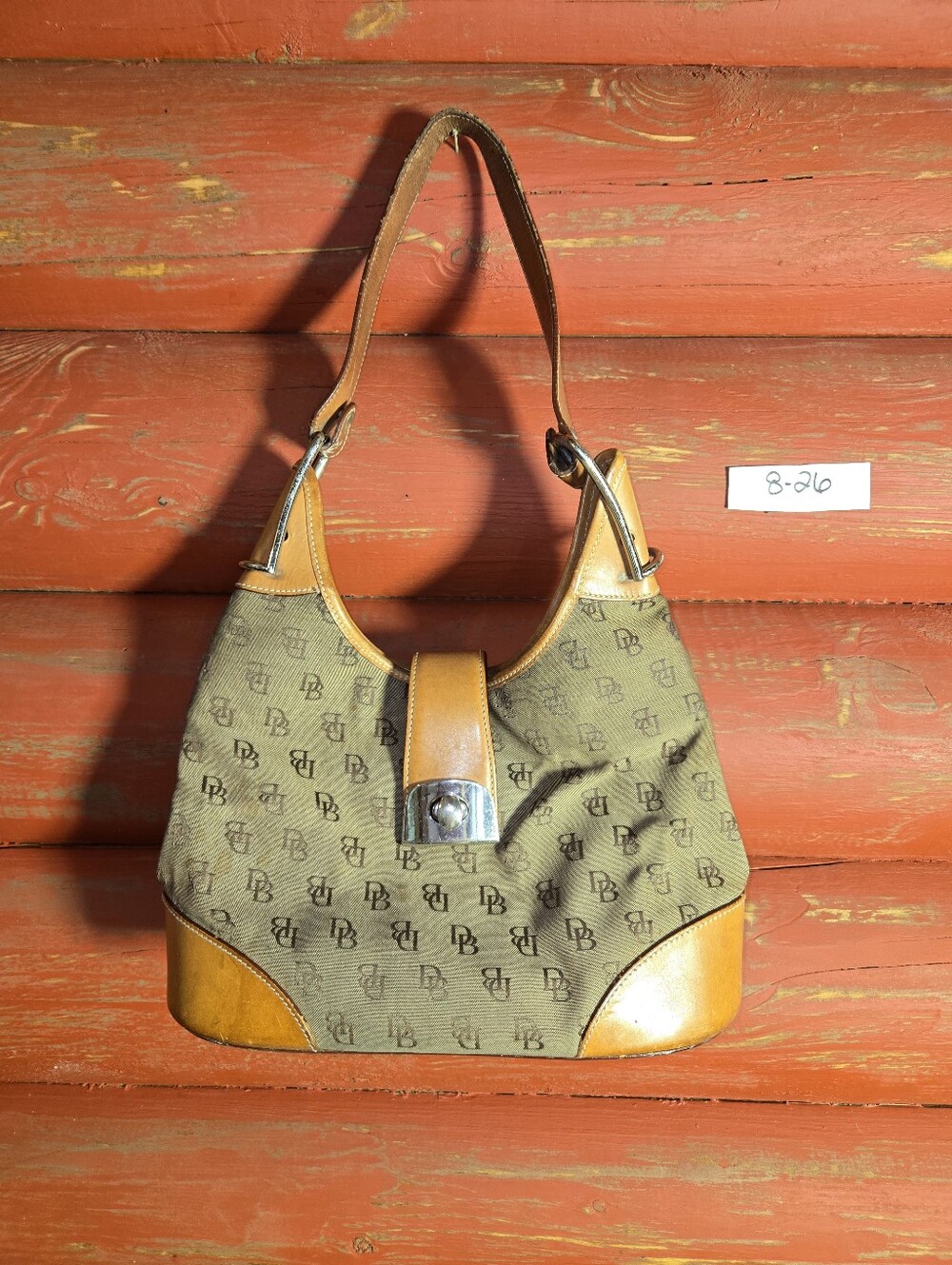 Heavily Worn Dooney & Bourke  Canvas Shoulder Bag